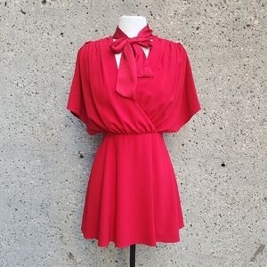 Alice + Olivia Red Mini Dress